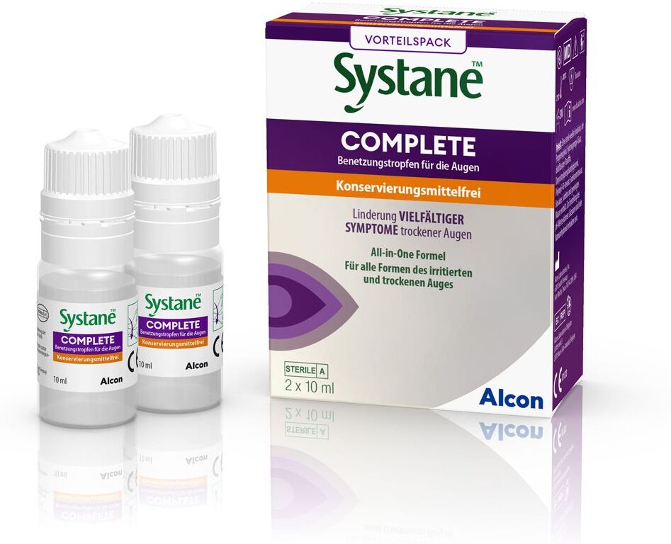 Systane Complete Benetzungstr.f.d.Aug.o.Konserv. 2x10 ml Augentropfen