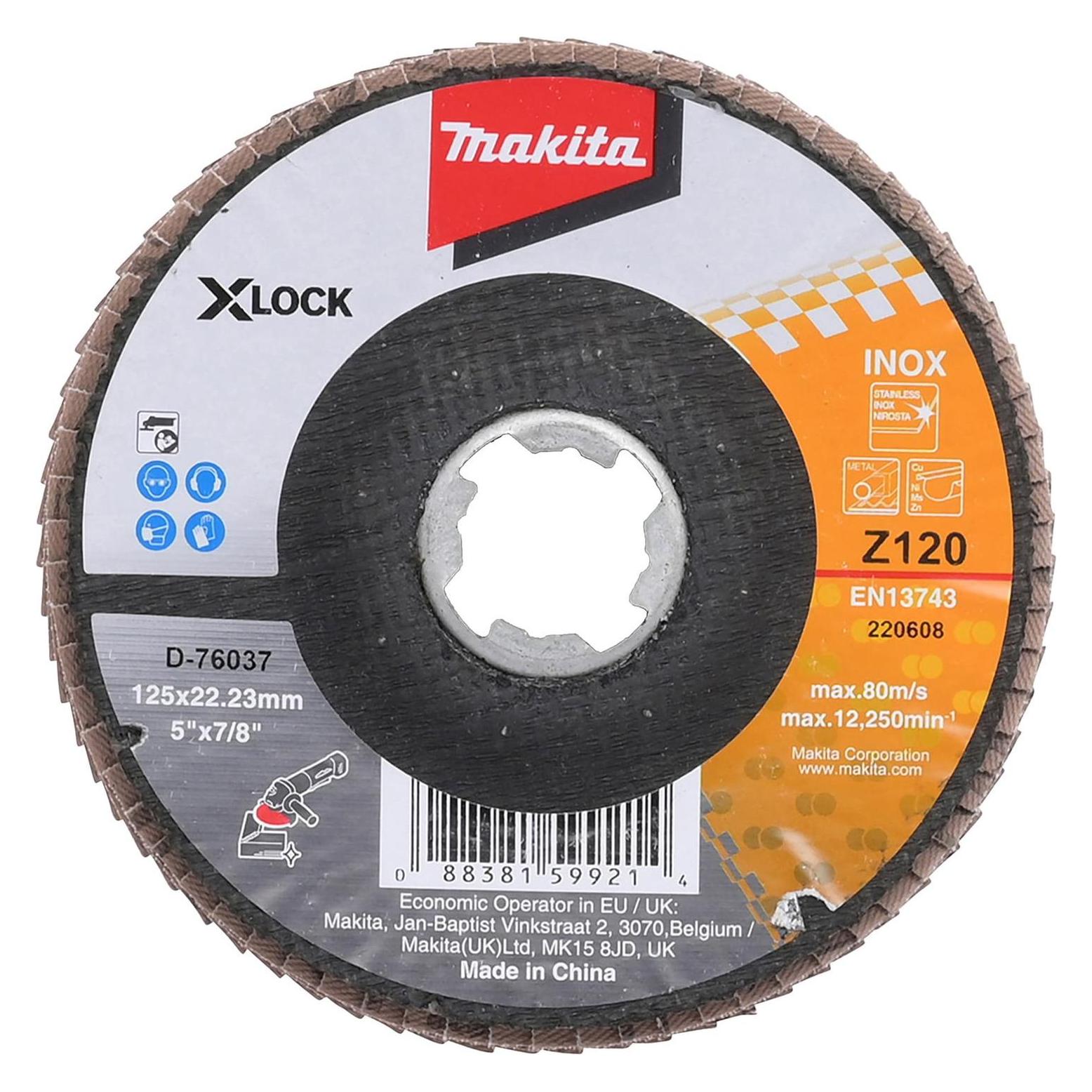 Makita Fächerschleifscheibe 125mm (Z120) (D-76037)