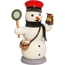 Kuhnert, Weihnachtsdeko, Holz Räucherfigur Varianten aus Holz "Schneemänner" - Grösse ca. 13 cm - Made in Germany