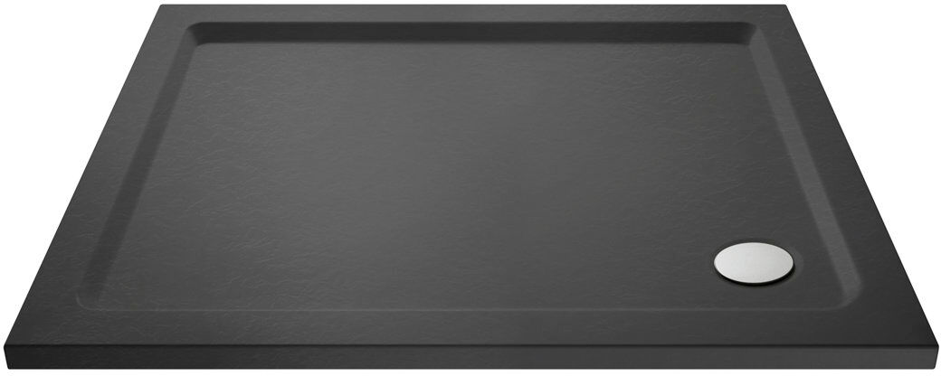 Nuie Standard Shower Tray - Slate Grey Slate Grey 40mm H x 800mm W x 900mm D