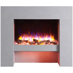 Elektrokamin Standkamin BALDERIA Naran – Heizung bis 2000 W, betonoptik