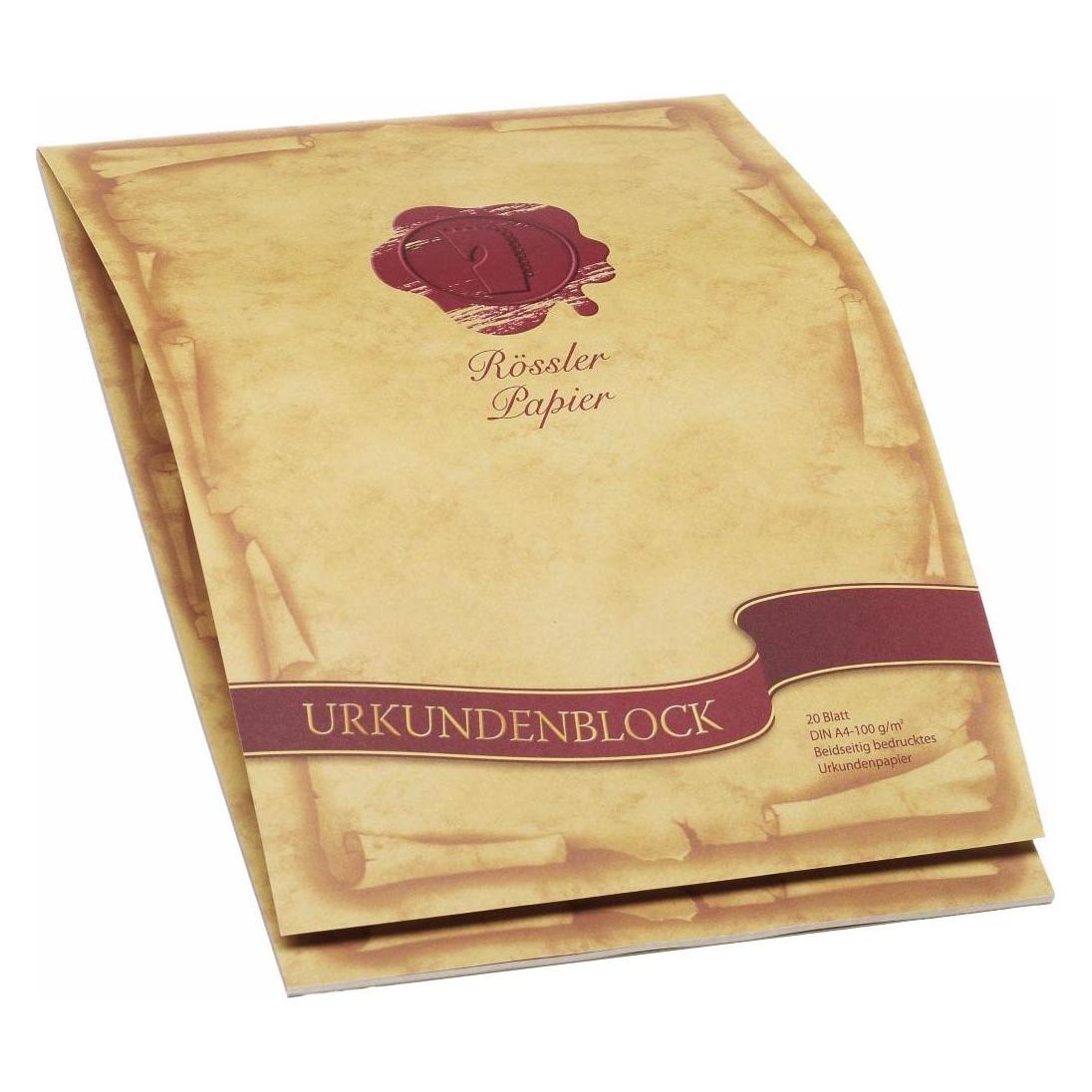 Magni 2002390000 - Dürener Tradition - Urkundenblock DIN A4, 20 Blatt, beidseitig bedruckt (A4, 20x) (2002390000)