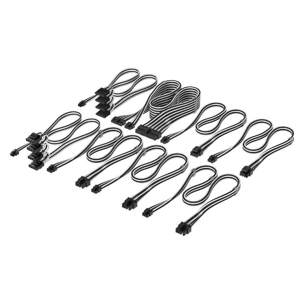 Corsair Stromkabel Pro Sleeved Type 4 S/W 61 cm (61 cm, 24 pin ATX, SATA) (CP-8920380)