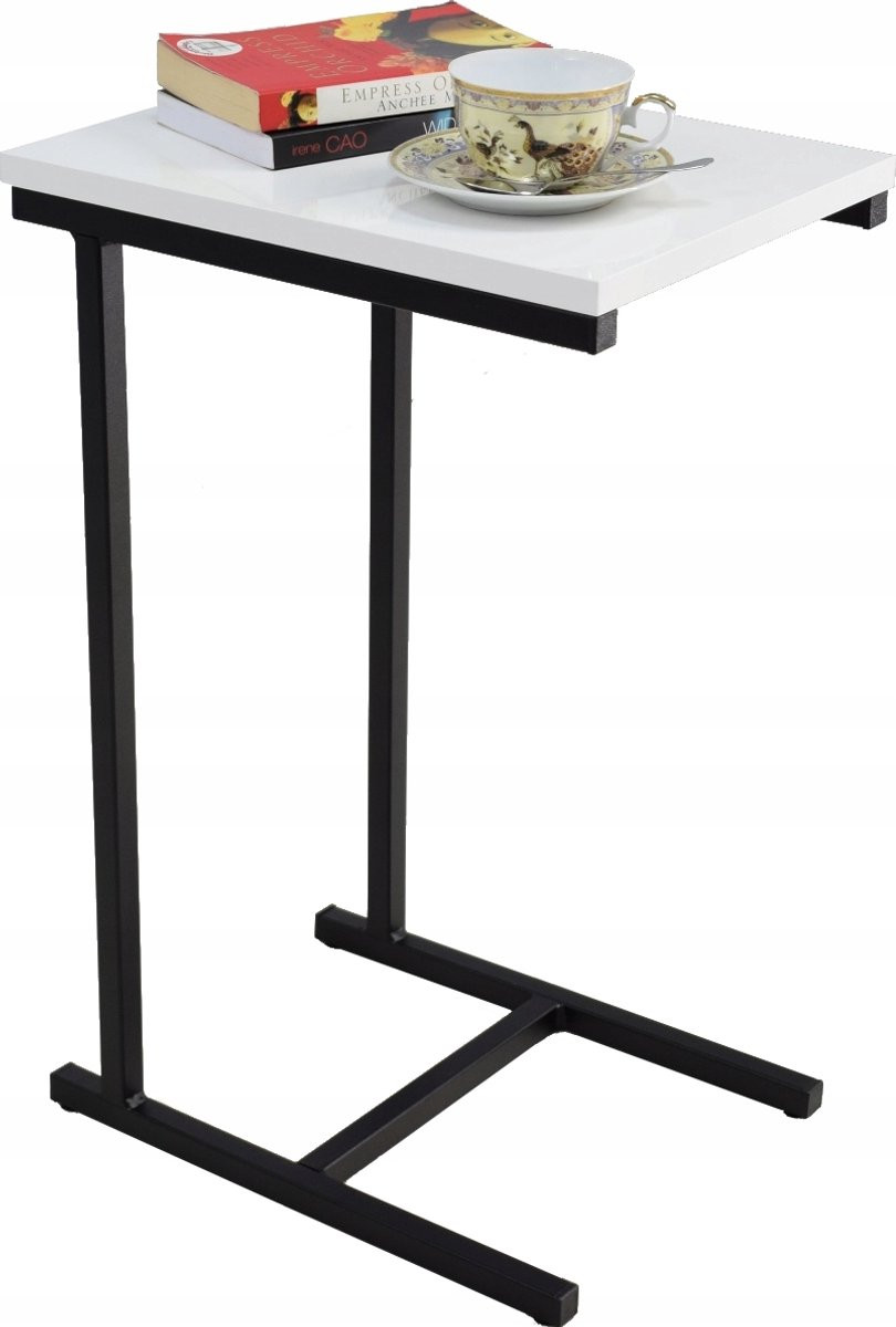FutuStal EKO Bijzettafel Zwart Wit Hoogglans
