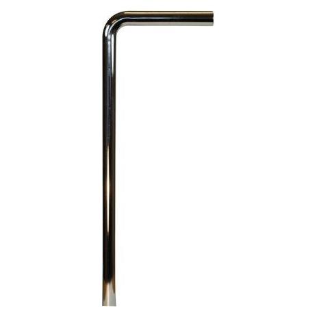 VVS Trading Afløbsrør til håndvask 32 mm vinkel 220x680 mm krom (137.)