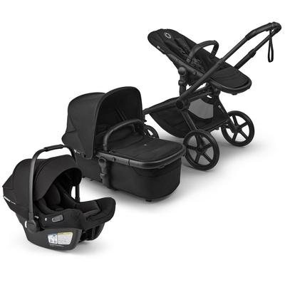 Bugaboo Fox 5 Renew + Turtle Air Shield Travel System Bundle - Black / Heritage Black / Heritage Bla