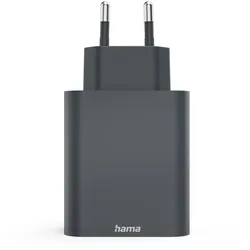 Hama 86445 Schnellladegerät PD 65W 2xUSB-C/1xUSB-A anthrazit