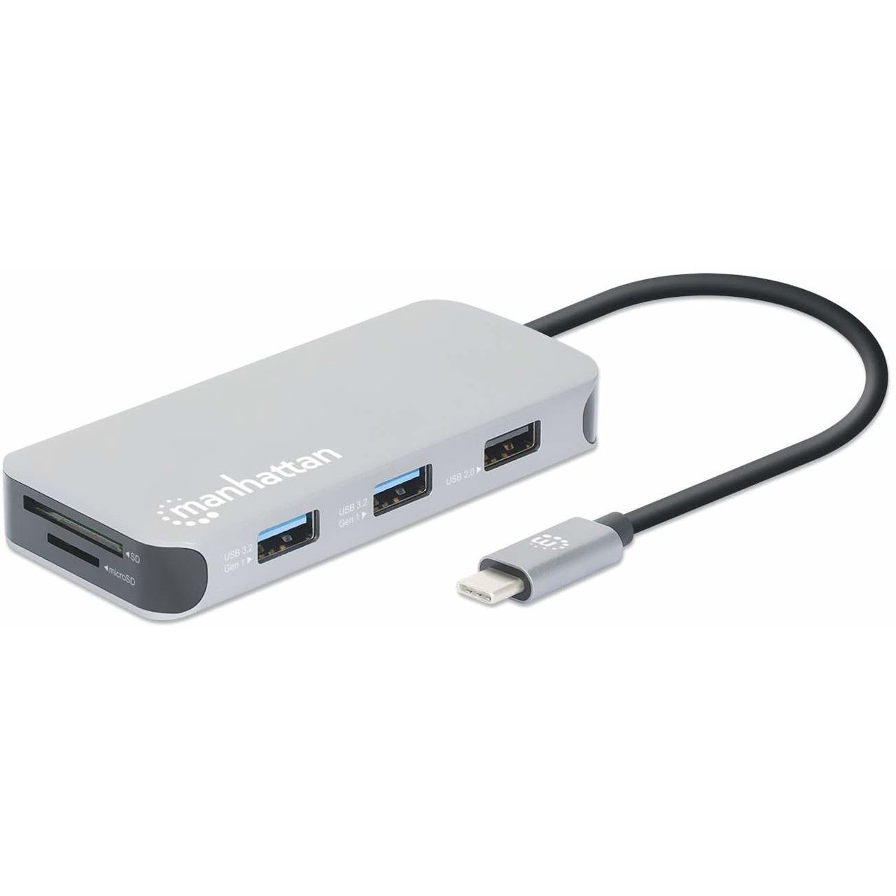 Manhattan USB-C 8-in-1 Dockingstation HDMI RJ45 3xUSB-A