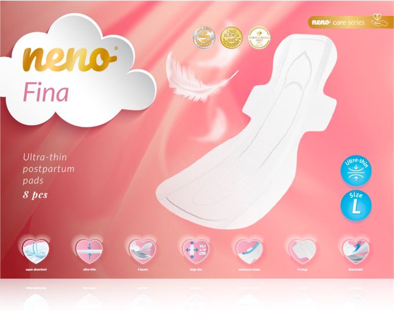 NENO Fina serviettes hygiéniques de maternité taille L Ultra-thin 8 pcs