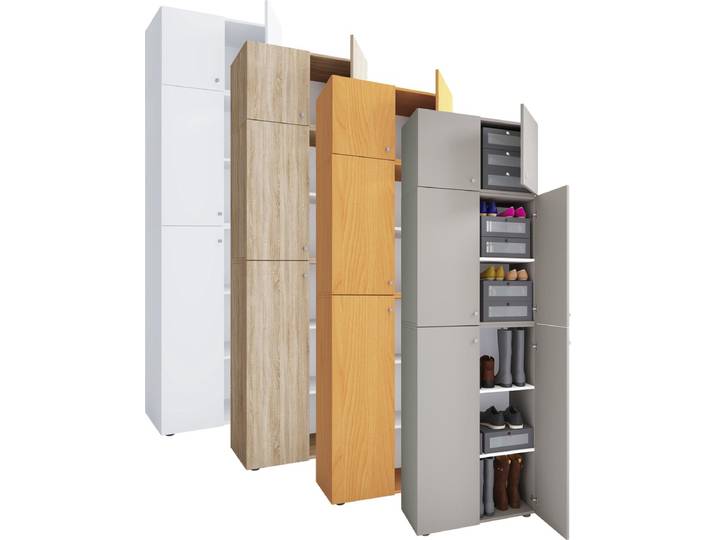 XXL houten schoenenkast Garderobe Grote garderobe Schoenen gangkast Lona 5f A