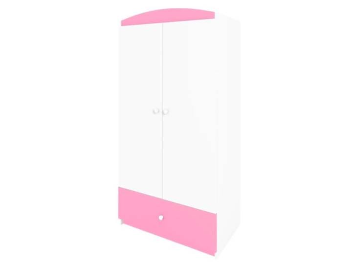 Armoire enfant - KOCOT KIDS - 2 portes - 1 tiroir - Bois - Rose