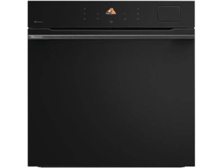 Hisense - Four Encastrable Bas614p8b - Pyrolyse - Chaleur Pulsée - Porte Froide - Rails Télescopiques - Écran Tactile