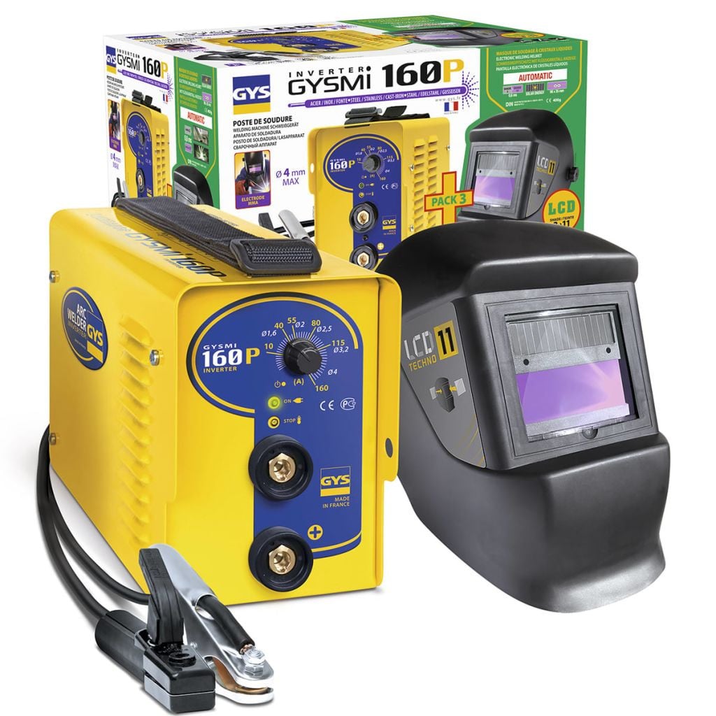 GYS Lasapparaat MMA GYMI 160P GYS met LCD lasmasker en draagbaar ontwerp