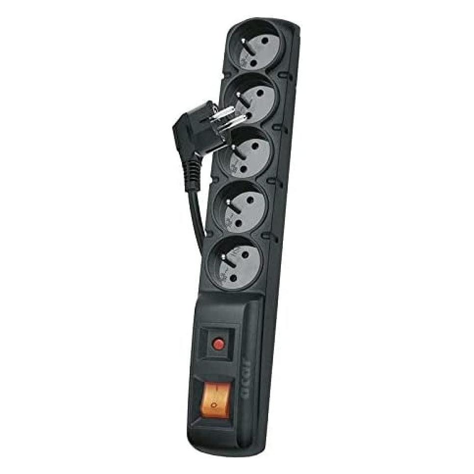 Emos 1909050153 surge protector Black 5 AC outlet(s) (5x, Typ 13, 1.50 m) (1909050153)