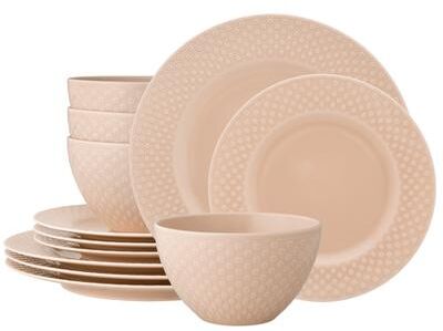 Noritake Kikko 12-Piece Dinnerware Set, Service for 4