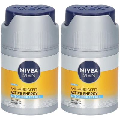 Nivea MEN Active Energy Gesichtspflege Gel 50ml x2 2x50 ml