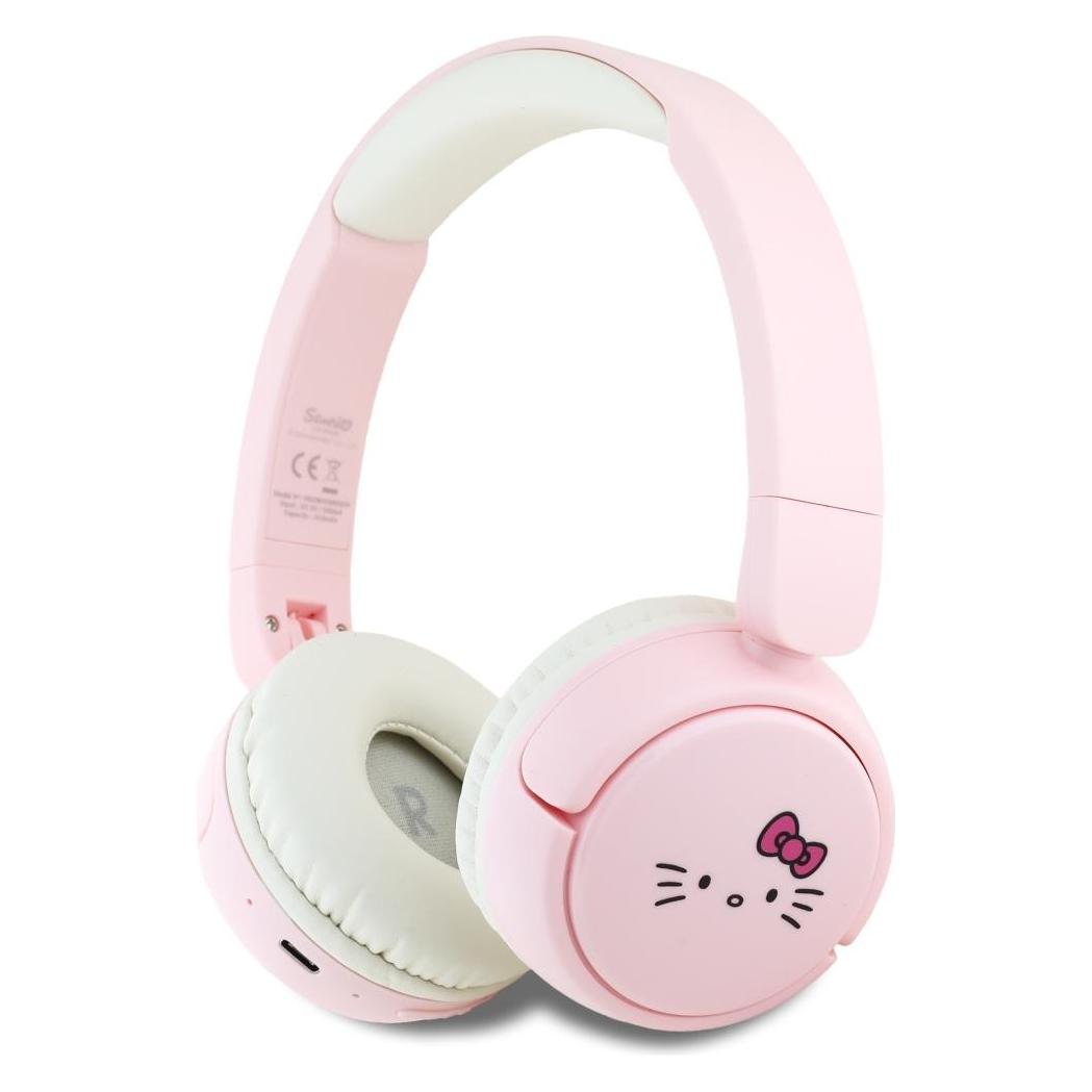 Hello Kitty Face Logo Bluetooth On-Ear Headphones - Pink (Hel000163-0)