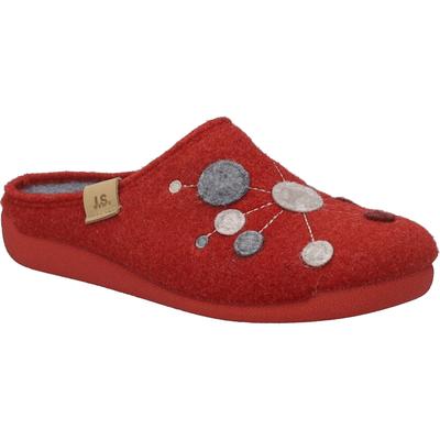 Hausschuh JOSEF SEIBEL "Cara 02, rot-multi", Damen, Gr. 36, rot (rot, multi), Schuhe Hausschuh