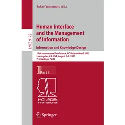 Human Interface and the Management of Information. Information and Knowledge Design, Fachbücher