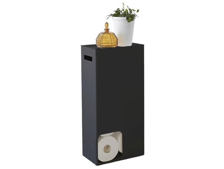 Yamazaki Tower Toilettenpapierhalter, schwarz