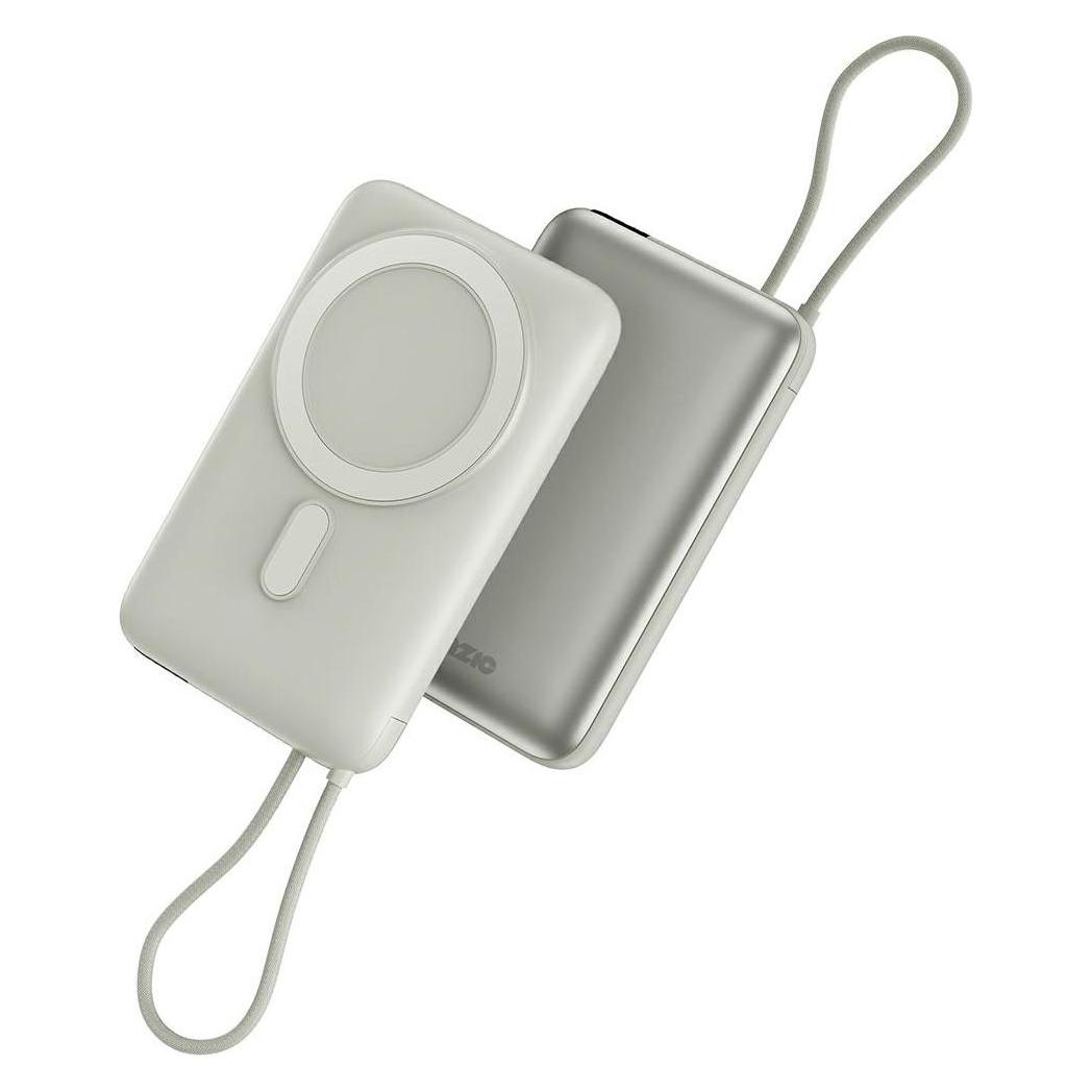 Energea PowerBank Bazic Fusion Mag 10000mAh MagSafe Cable USB-C grey (10000 mAh, 15 W, 38.50 Wh) (FUS-MAG10K-PEB)