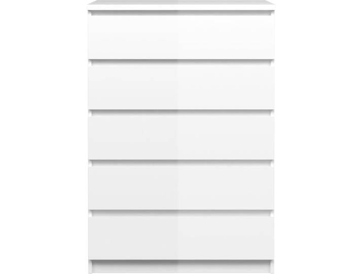 Nada Kommode breit 5 Schubladen weiss hochglanz.