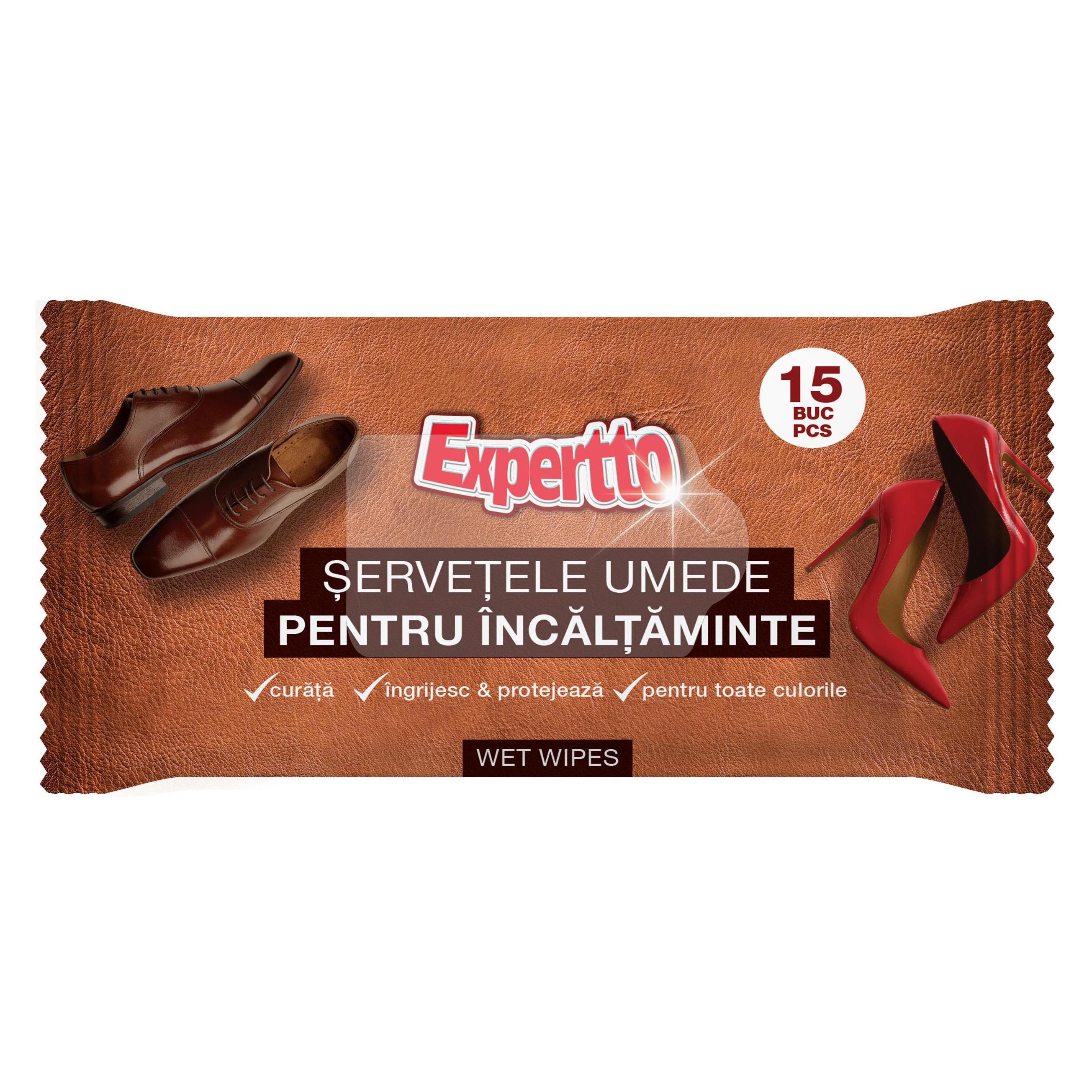 Dr Reiner Expertto Drėgnos Servetėlės Batams 15vnt (15 Stk.) (36520735)