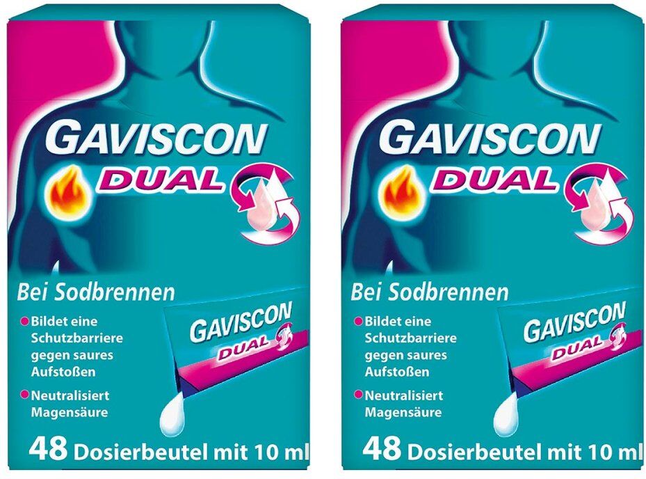 GAVISCON Dual Suspension mit Zweifachwirkung gegen Sodbrennen