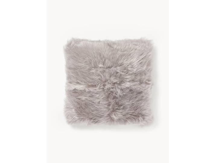 Housse de coussin en fourrure synthétique moelleuse lisse Mathilde