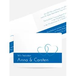 Hochzeitskarten Einladungen selbst gestalten mit Spruch und Fotos im Onlinedesigner bei Meine-Kartenmanufaktur.de