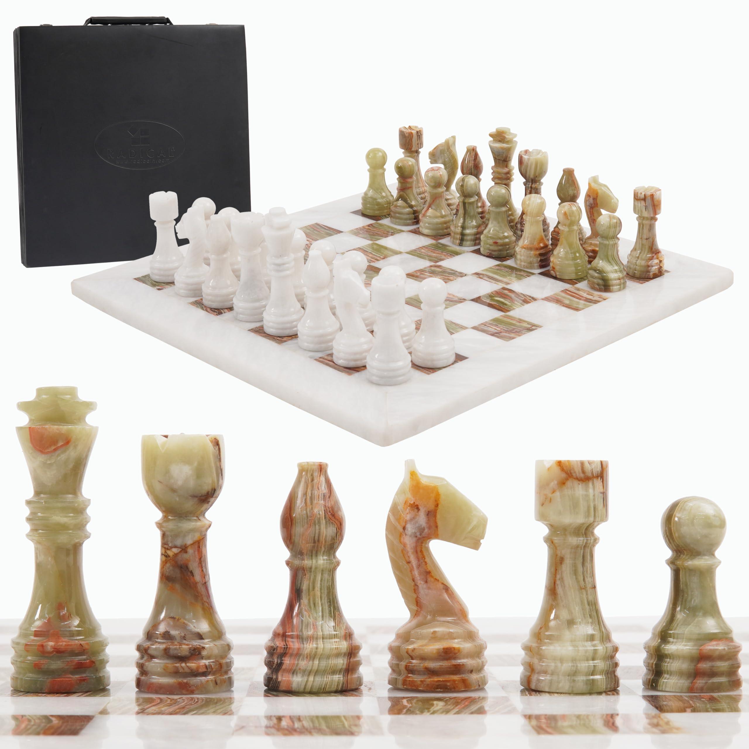 Marmor-Schachspiel 15 Zoll, Schachbrett für Erwachsene
