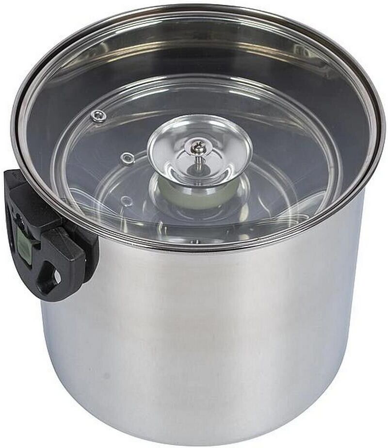 Topf-Set "Bo-Camp Elegance Compact 3-tlg.", silber, Töpfe, Ø 20cm + Höhe 19cm, Topf-Set, B:20cm H:19cm Ø:20cm silber Ø 20cm + Höhe 19cm