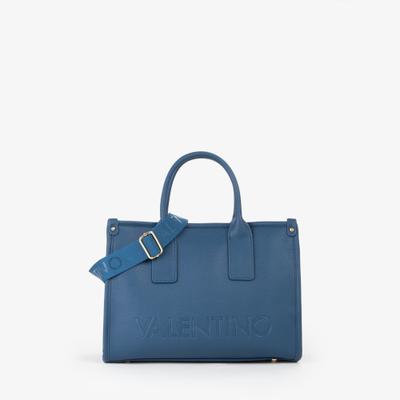 Shopper VALENTINO BAGS "FOXY RE", Damen, Gr. B/H/T: 33,5cm x 26cm x 15cm, blu, Lederimitat, Taschen Shopper, Henkeltasche, Schultertasche, Umhängetasche