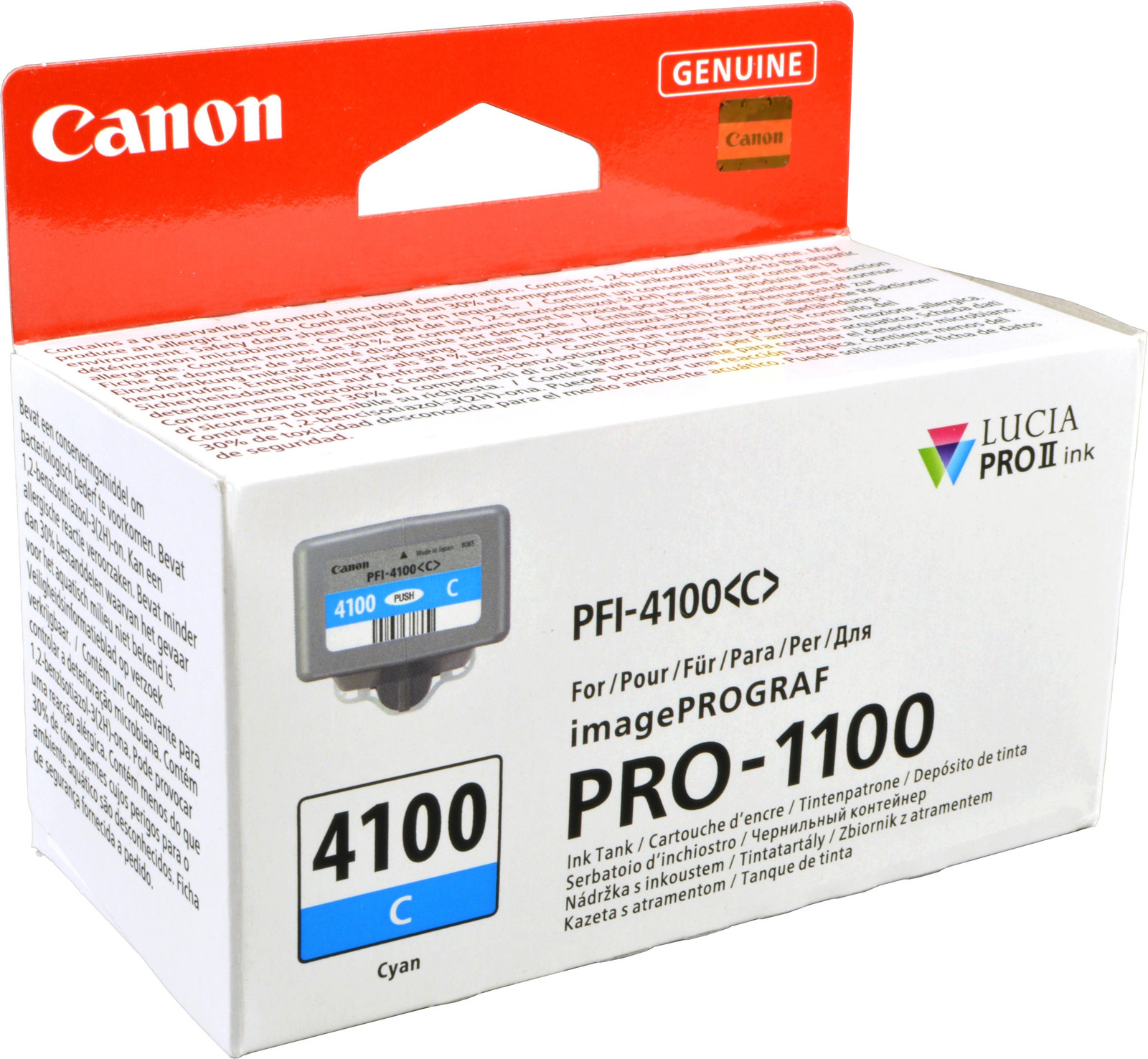 Canon PFI-4100 C cyan printerinktpatroon 6778C001