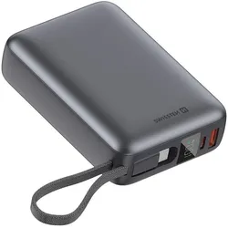Swissten Power Bank (20000 mAh, 45 W, 45 Wh), Powerbank, Silber