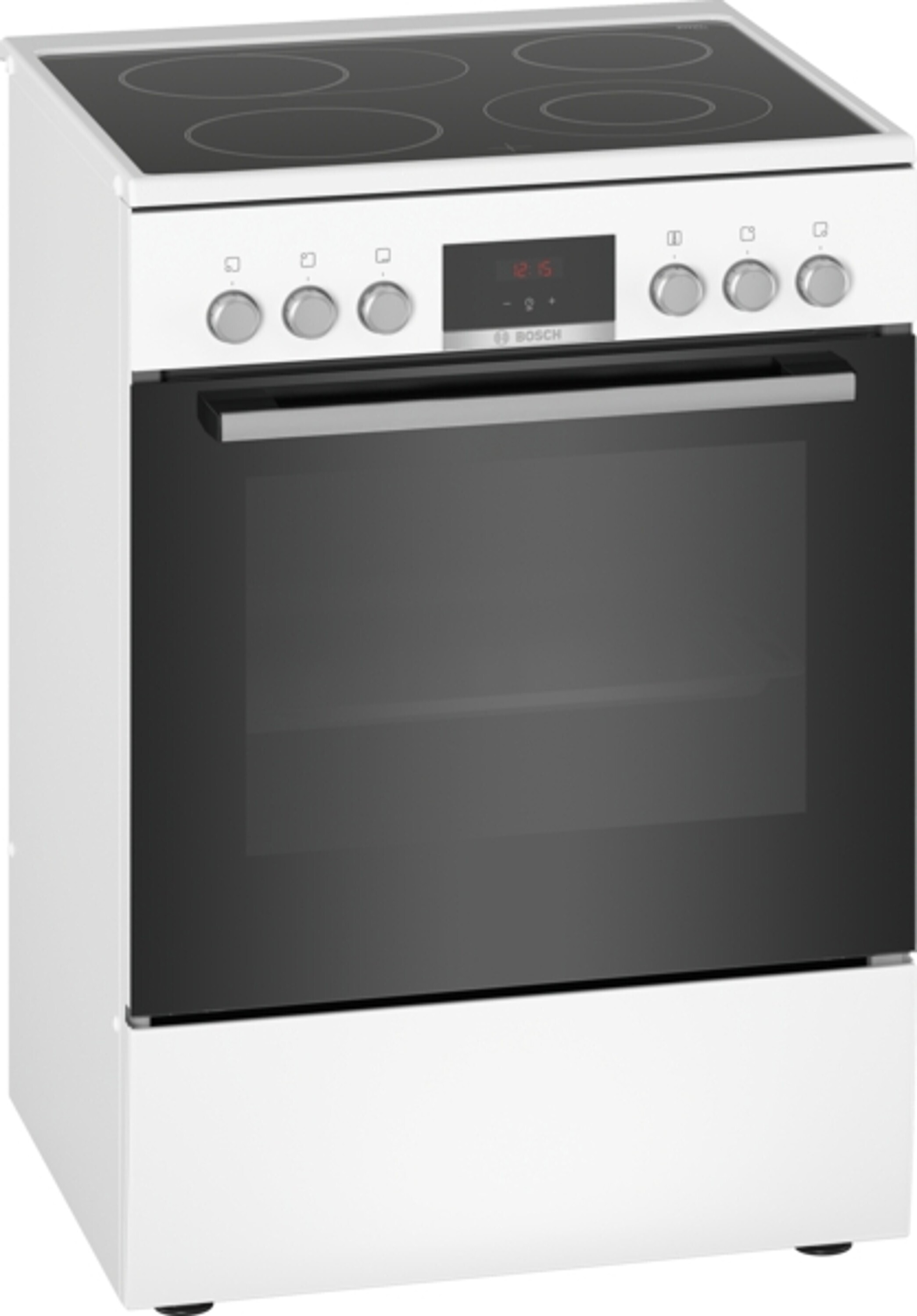 Bosch Serie 4 HKR39C220, Freistehender Herd, Weiß, Drehregler, Berührung, Vorderseite, 1,2 m, Elektronisch