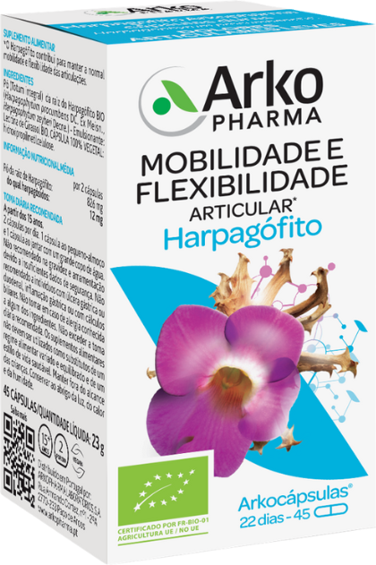 Arkopharma Arkocápsulas Harpagófito Bio 45 cápsulas