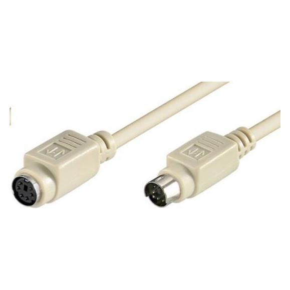 PremiumCord Prodlužovací kabel PS/2(M) - PS/2(F) 3m (k PS/2 myši nebo klávesnici) (3 m, PS/2) (kpk3ps)