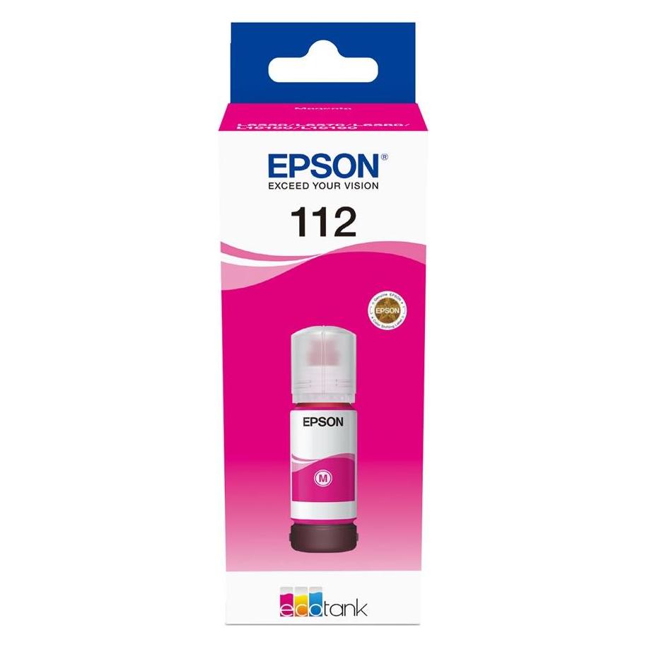 Epson Ink/112 EcoTank Pigment Bottle (M) (C13T06C34A)