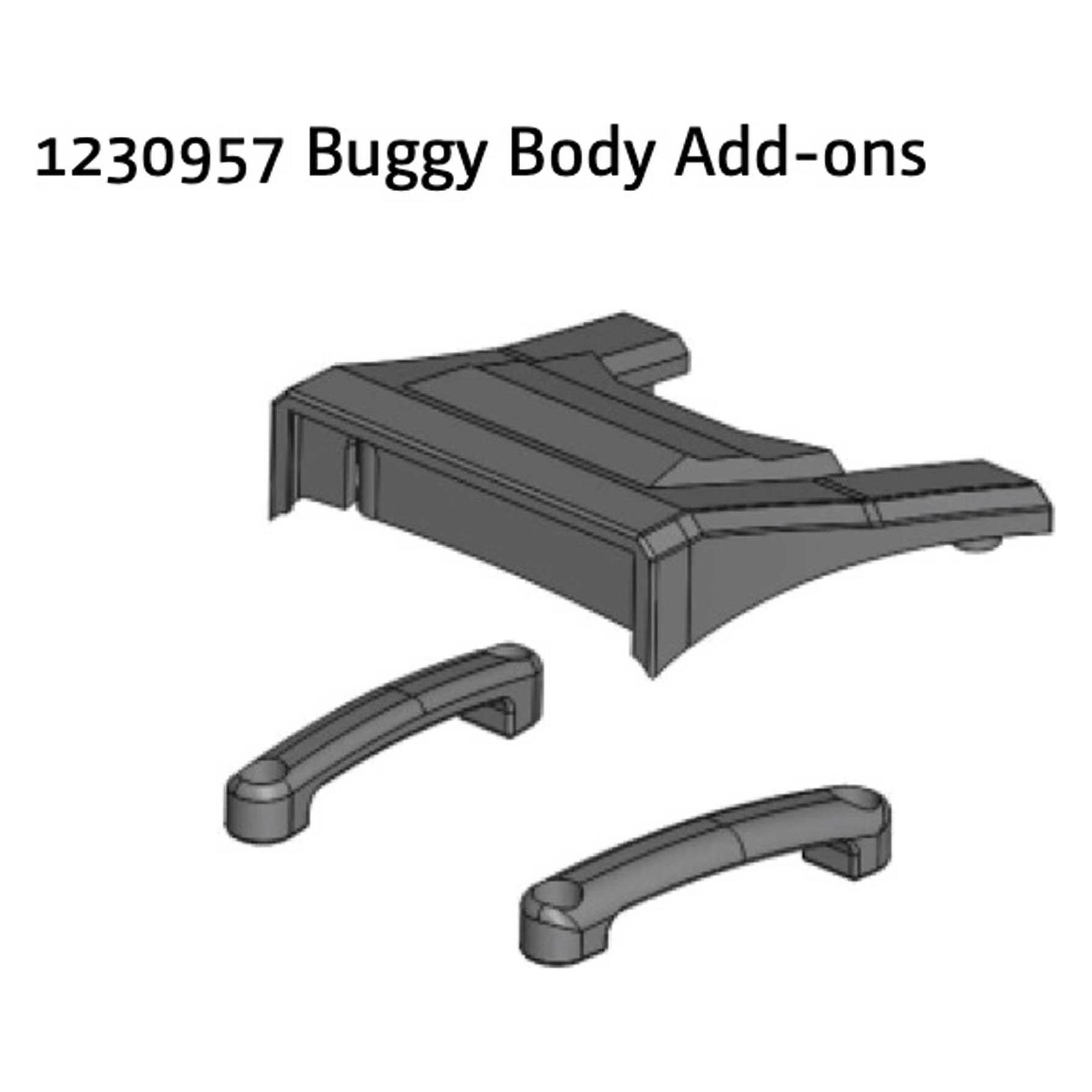 Absima Buggy Karosserie Anbauteile AB3.4(BL)-V2 (AB1230957)