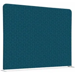 Textil Raumteiler 200-150 Doppel Hexagon Blau