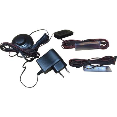 LED Schrankinnenraumbeleuchtung HOME AFFAIRE "Glaskantenbeleuchtung", schwarz (warmweiß), B:2cm H:1cm L:6cm, Leuchten