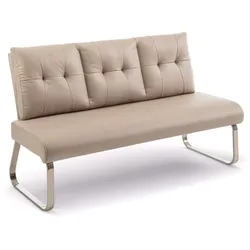 [de]sign & more Bank Alessandria Stoff Beige