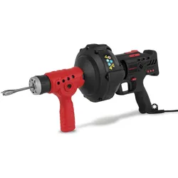 EBERTH Elektrischer Rohrreiniger 85W, 7,6m Spirale, Vor- & Rückwärtsgang, für 2-5cm Rohrdurchmesser