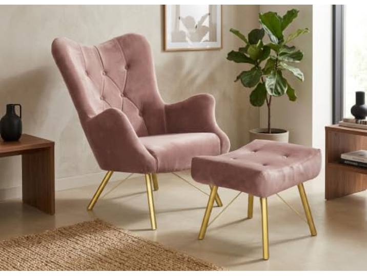 Family Meble Sessel mit Fußhocker Luna Royal – Variante Royal 308