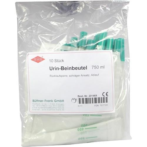 Büttner-Frank GmbH Urin Beinbeutel rückl.sp.m.abl.schräg 750 ml 07517120