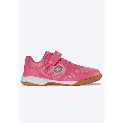 Hallenschuh LOTTO, Mädchen, Gr. 27, leuchtendespink, weiß, Mesh, Synthetik, Schuhe Hallenschuh