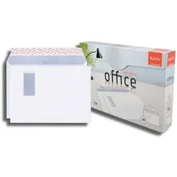 Elco Büro C4 Abziehstreifen Briefumschläge Weiß 324 (B) x 229 (H) mm Mit Fenster 120 g/m2 50 Stück