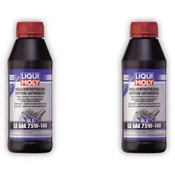 2x Getriebeöl LIQUI MOLY 4420 Hypoid-Getriebeöl (GL5) LS SAE 75W-140 vollsynt 500ml