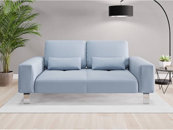 Einzelsofa Tokio - Blau (Taubenblau) - Feiner Mikrofaserstoff